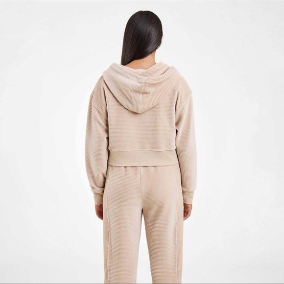 NWT Nuuds Textured Zip Up and Wide Leg Pants - Picture 2 of 6